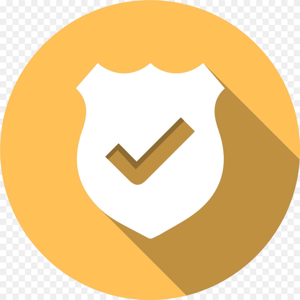 Icon Of A Security Badge Flat Security Icon, Armor, Smoke Pipe, Shield Png Image