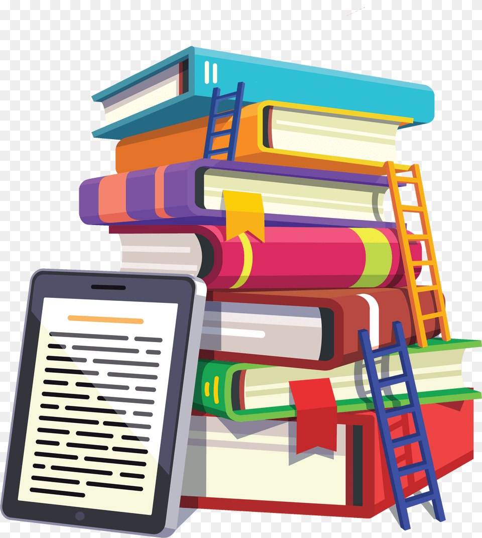 Icon Of A Stack Of Colorful Books With Ladders Leaning Colored Books Icon Transparent, Dynamite, Weapon Free Png Download