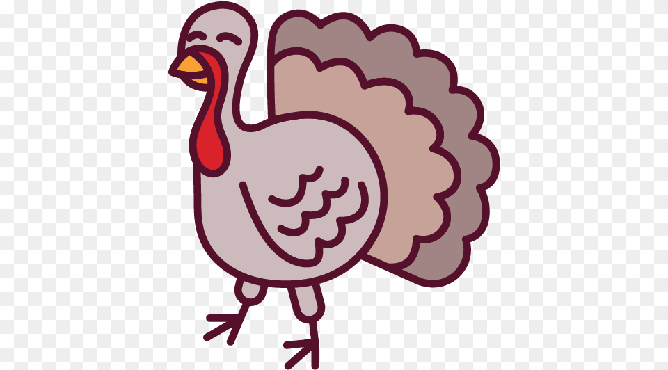 Icon Of A Turkey Turkey, Animal, Bird, Fowl, Poultry Free Transparent Png