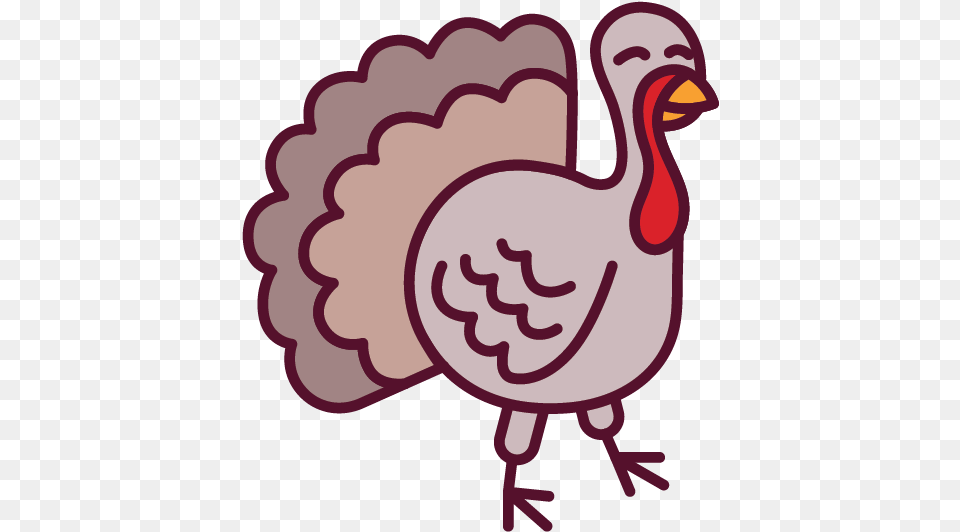 Icon Of A Turkey Turkey, Animal, Bird, Fowl, Poultry Free Png Download