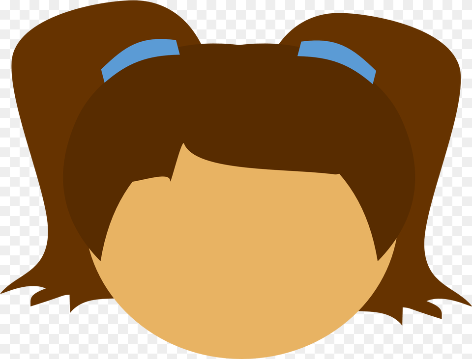 Icon Of Childu0027s Head With Two Pony Tails Hair Image Happy, Animal Free Transparent Png