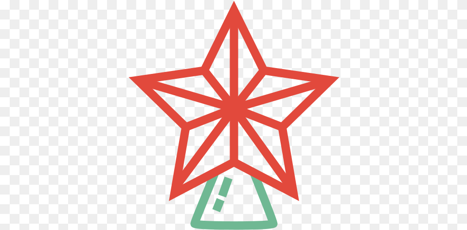 Icon Of Christmas Line Icons Video Star Icon Aesthetic, Star Symbol, Symbol, Cross Png