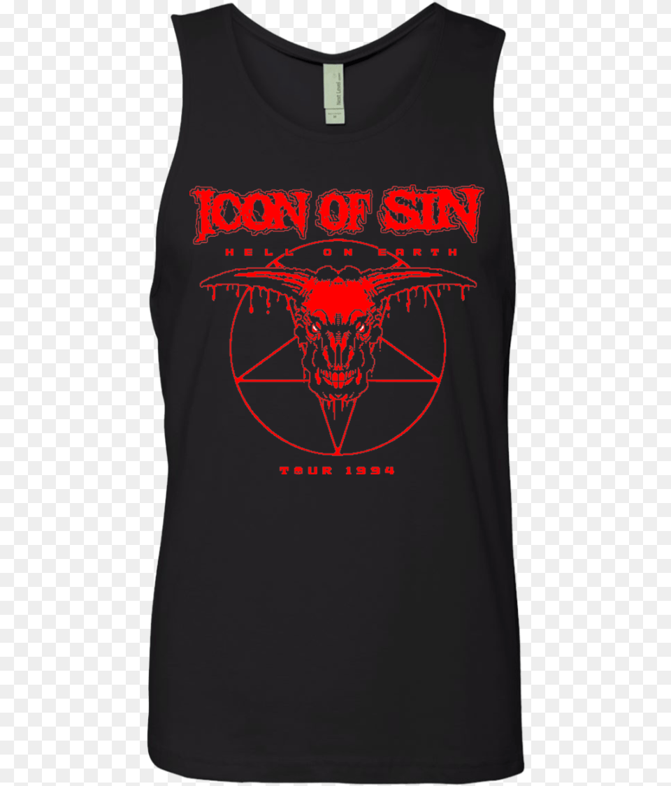 Icon Of Sin Mens Premium Tank Top Rebel Star, Clothing, Tank Top, T-shirt Free Png