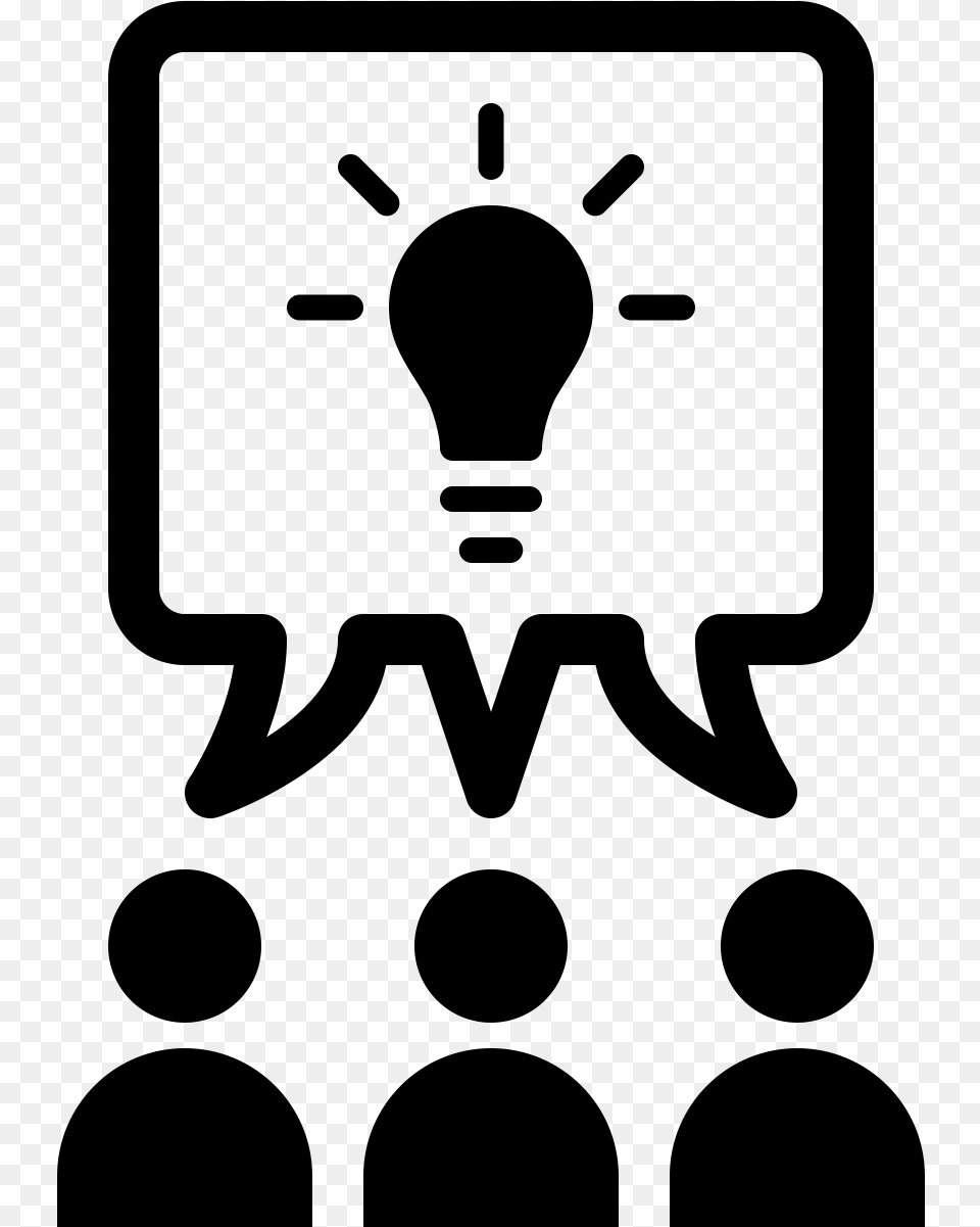 Icon Of Three People Brainstorming Icone Esprit D Quipe, Gray Free Png Download