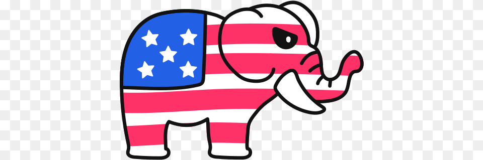 Icon Of Us Election 2020 Illustrations Animal Figure, Elephant, Mammal, Wildlife Free Png Download