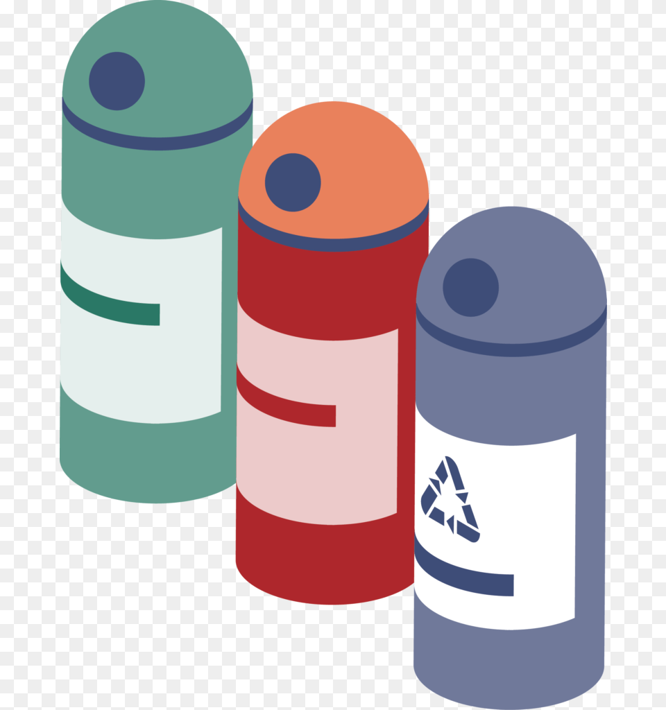 Icon Of Waste And Recycling Cans Illustration, Food, Ketchup Png Image