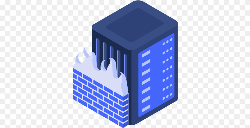 Icon Of Whcompare Isometric Web Hosting Server On Fire Icon, Brick Png Image