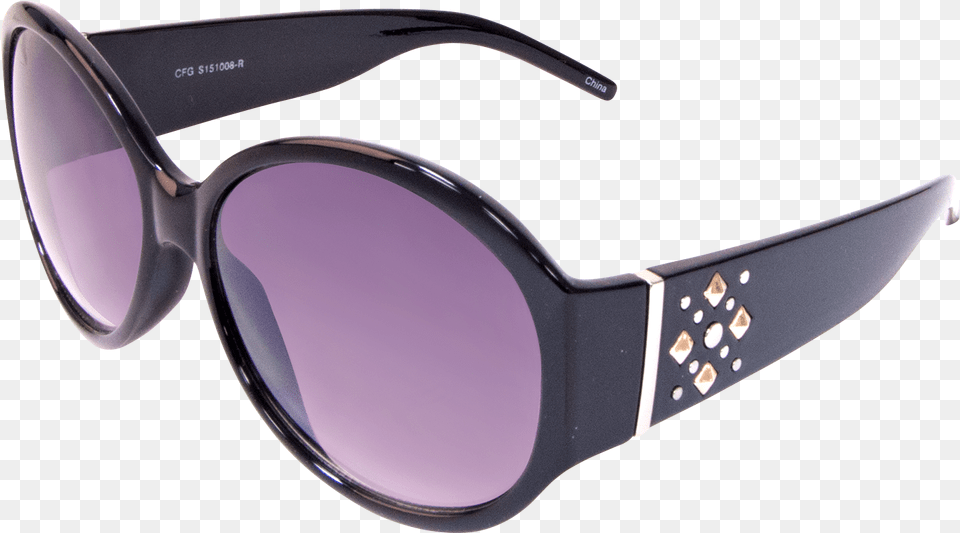 Icon Opaque Round Black Sunglasses Plastic, Accessories, Glasses, Goggles Free Transparent Png