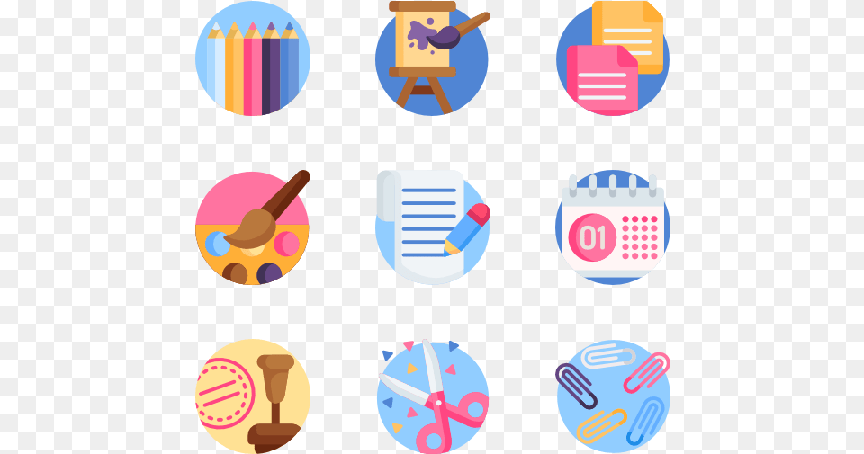 Icon Packs Vector Education Flat Icons, Text, Sphere Free Png