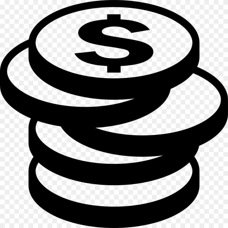 Icon Packs Vector Icons Vector Icon Font Money Icon, Spiral, Coil, Stencil, Ammunition Free Transparent Png
