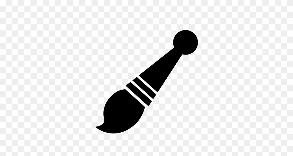 Icon Paint Brush Paint Roller Icon With And Vector Format, Gray Png Image