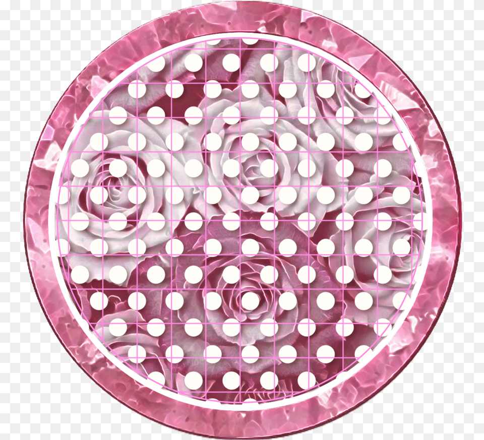 Icon Pink Pinkicon Roses Flowers Icons Backgroundsticker Circle, Pattern Free Png Download