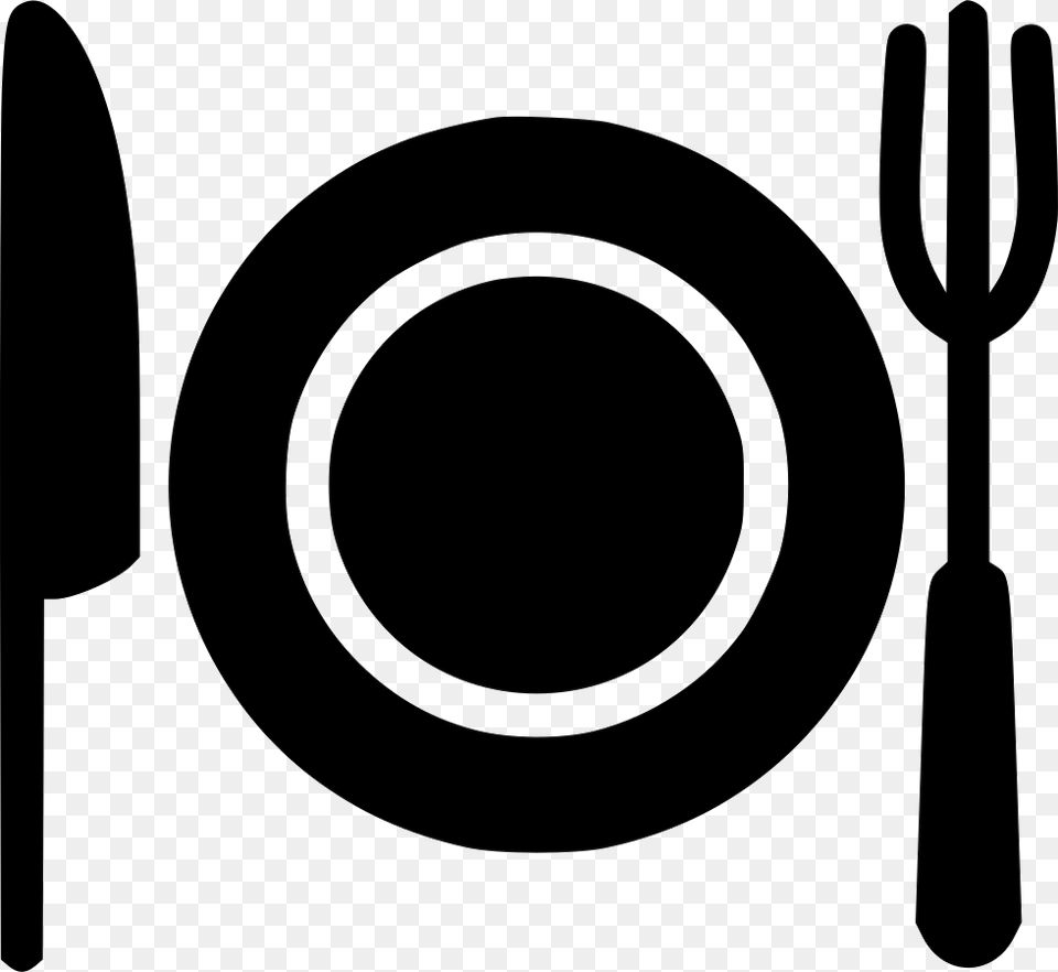 Icon Plate And Fork, Cutlery, Blade, Dagger, Knife Png Image