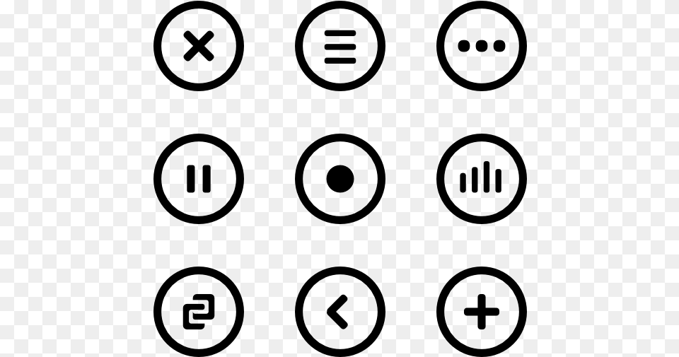 Icon Play Music, Gray Free Png