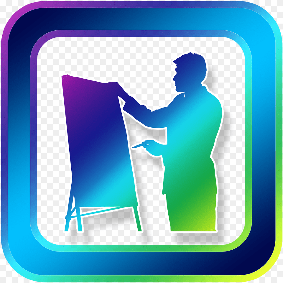 Icon Presentation Board Present Image Train The Trainer, Person, Body Part, Hand, Head Free Transparent Png