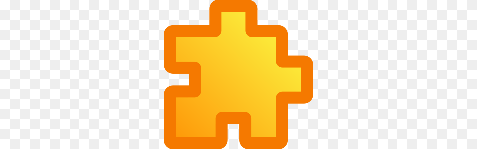 Icon Puzzle Yellow Clip Art Vector, Logo, Cross, Symbol Png Image