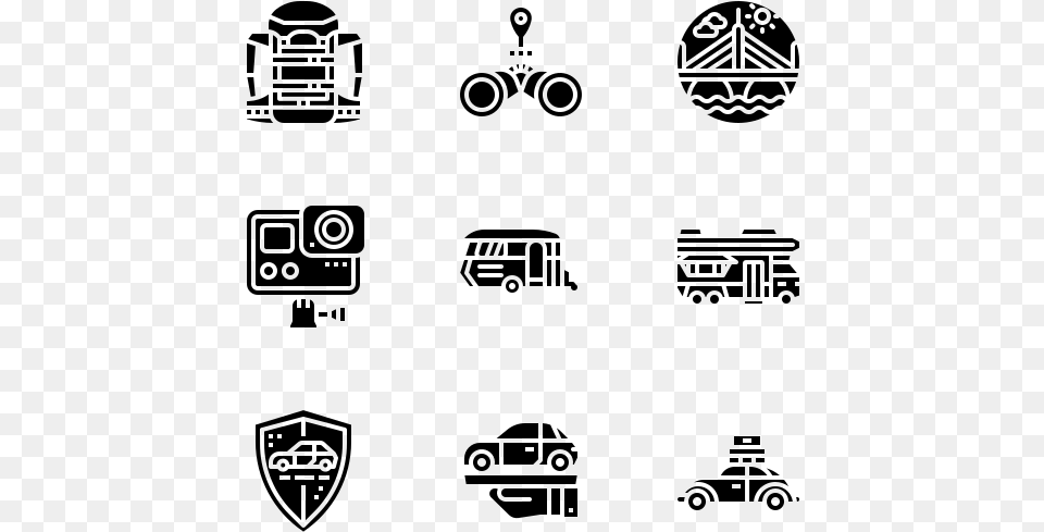 Icon Road Trip, Gray Free Png Download
