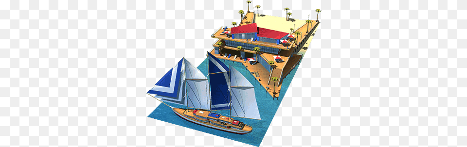 Icon Sailing Boat Pier Sailboat, Transportation, Vehicle, Yacht, Watercraft Free Png