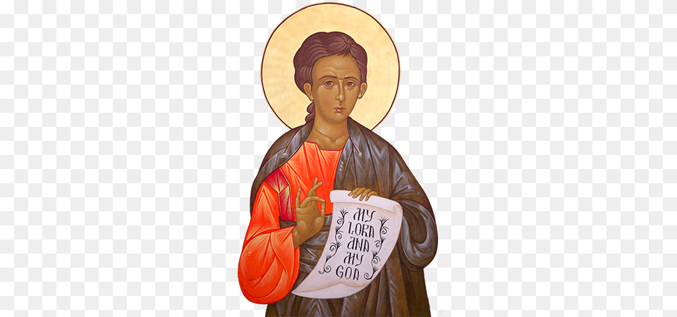 Icon Saint Thomas The Apostle, Painting, Art, Person, Adult Free Png Download