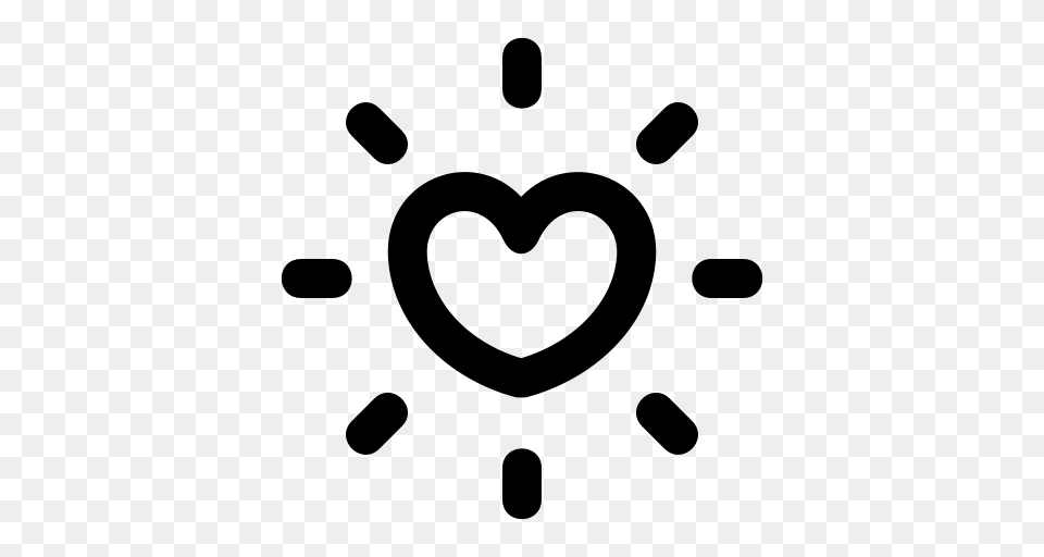 Icon Search Heart Heart Inspiration Icon With And Vector, Gray Png