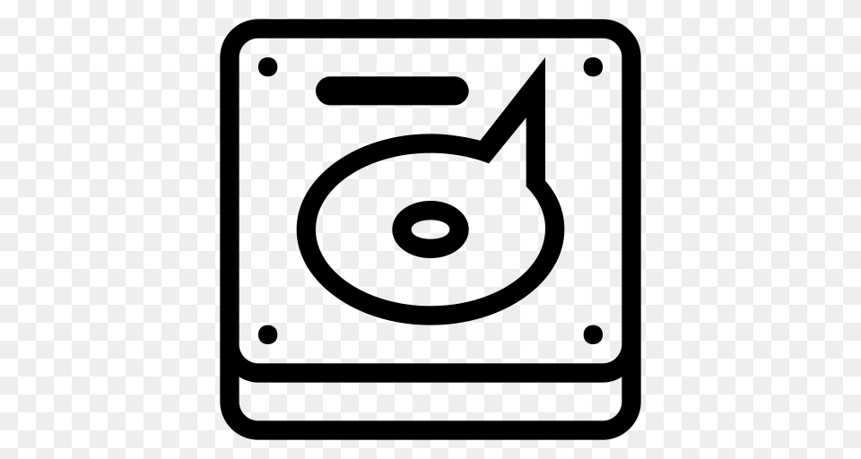 Icon Set Hard Disk Hard Drive Icon With And Vector Format, Gray Free Transparent Png