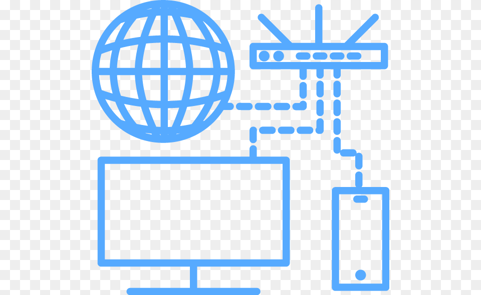 Icon Showing Multiple Devices All Connected Together Network Setup Icon Free Transparent Png