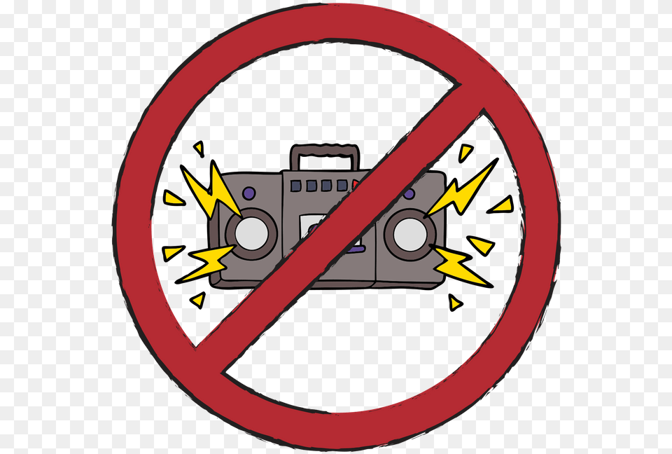 Icon Showing That Loud Music Is Prohibited In Animal Do Not Enter Clipart, Electronics, Symbol, Sign Free Png
