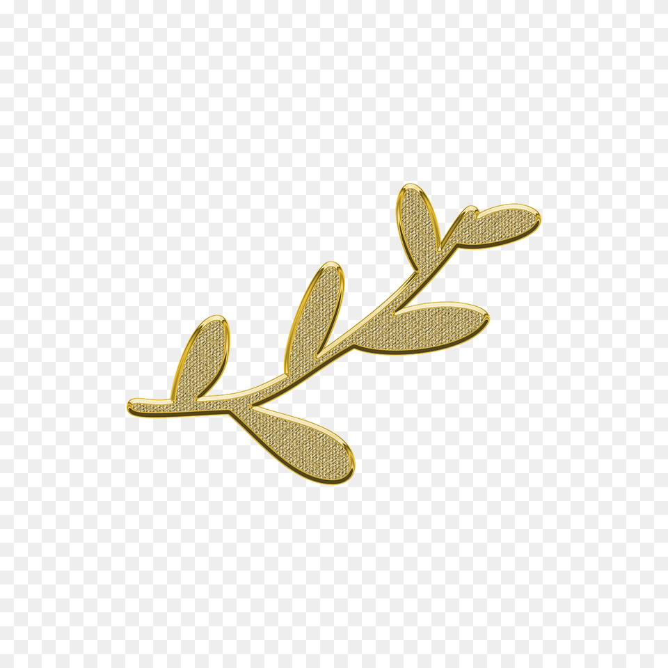 Icon Sign Gold Decor Illustration, Accessories, Earring, Jewelry, Leaf Free Png Download