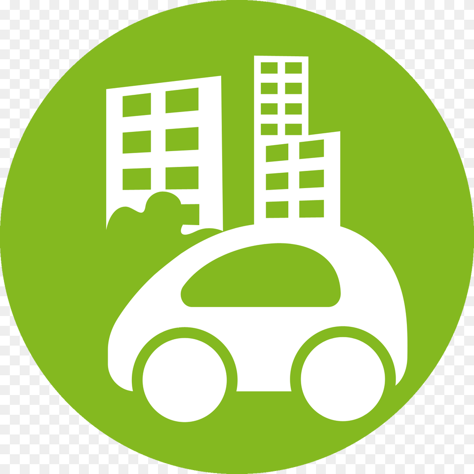 Icon Smart Mobility, Green, Neighborhood, City, Stencil Free Png Download
