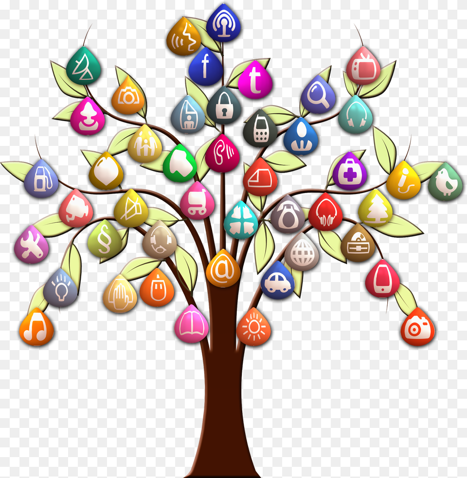 Icon Social Media Tree, Art, Graphics, Food, Sweets Free Transparent Png