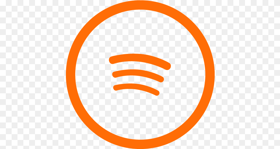 Icon Spotify Transparent Orange Spotify Logo, Disk Free Png Download