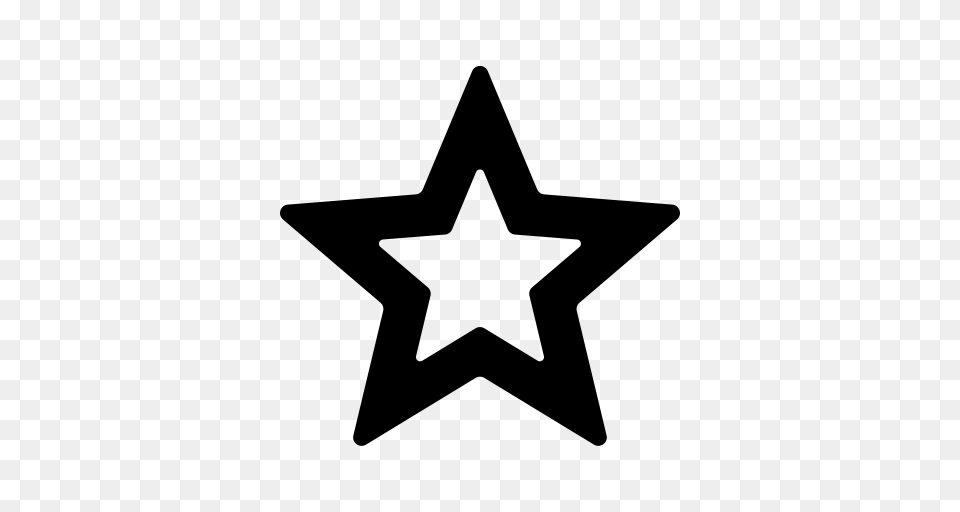 Icon Star Outline Icon With And Vector Format For, Gray Free Png Download