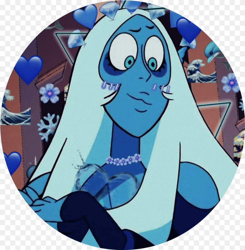Icon Sticker By Idontdomuchtbh Blue Diamond Icons Steven Universe, Adult, Wedding, Person, Female Png Image