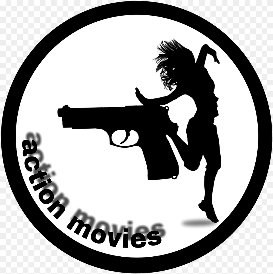 Icon Sticker Clipart Movies Public Instagram Highlights Cover Of Guns, Silhouette, Firearm, Gun, Handgun Free Png