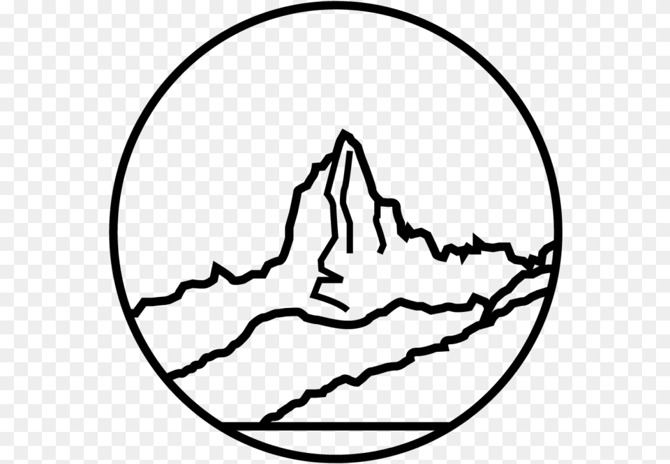 Icon Story Mountain, Gray Png Image