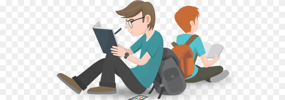 Icon Student Writing A Book, Person, Reading, Face, Head Png