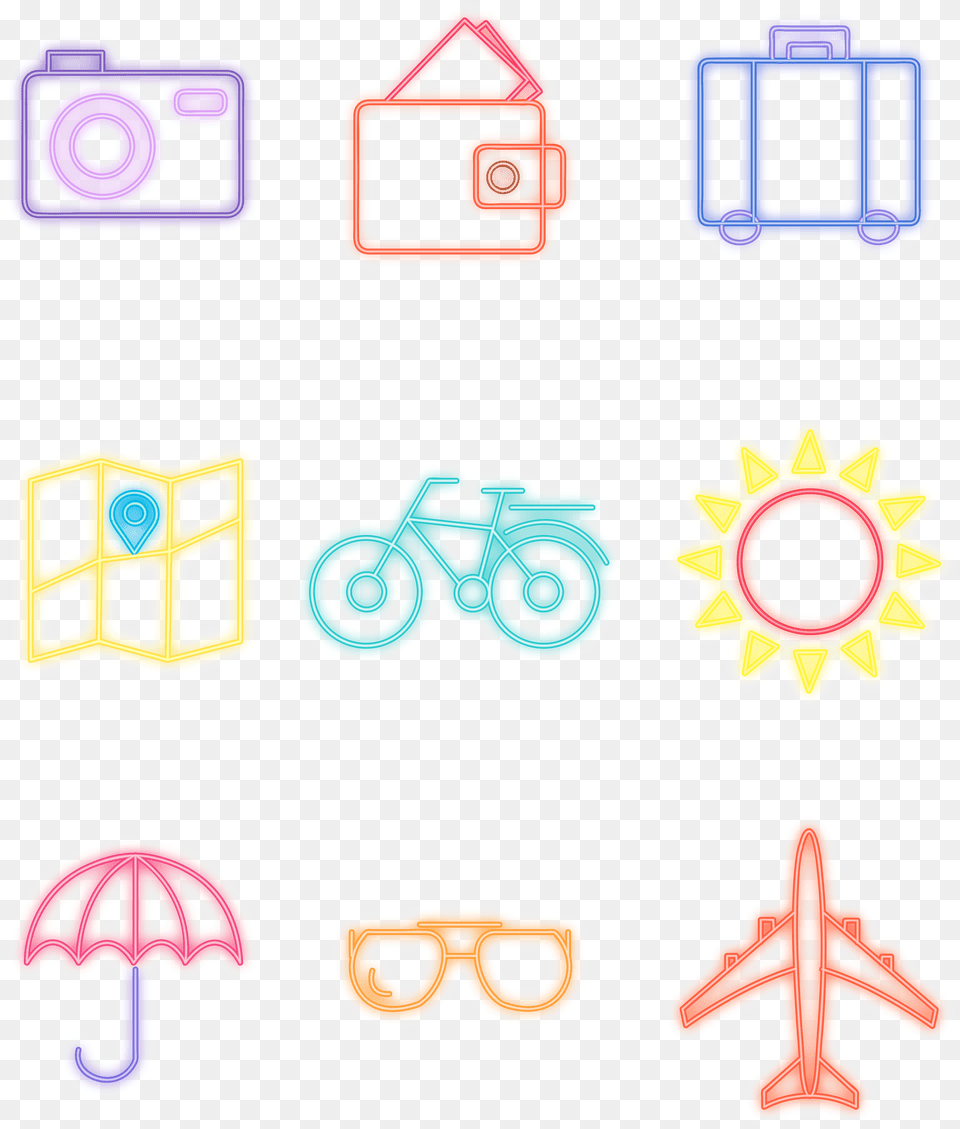 Icon Sun Bike Airplane And Vector Image Heptagrama, Fungus, Plant, Text Png