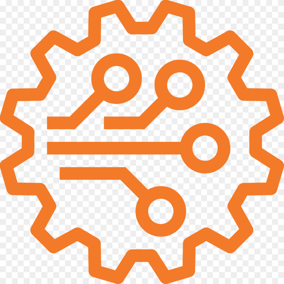 Icon Technology Icon Orange, Texture Png