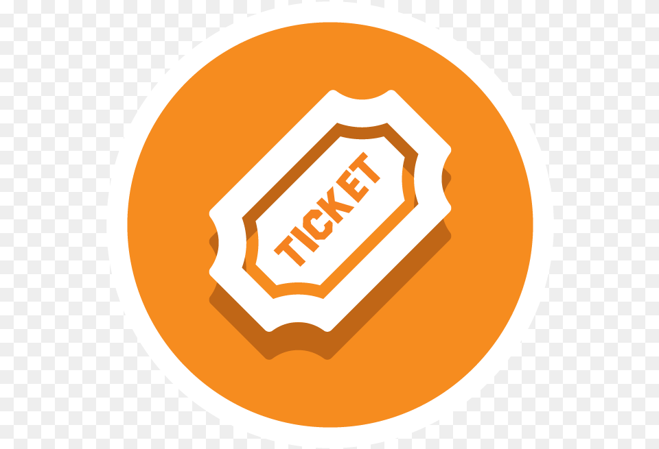 Icon Ticket Circle, Logo, Paper, Disk, Badge Png Image