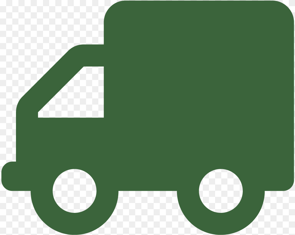 Icon Truck Black Clipart Green Truck Icon, Transportation, Vehicle, Van Free Png Download