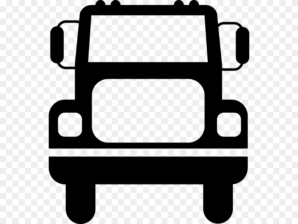 Icon Truck Transport Van Symbol Image Freightliner Icon, Gray Free Png Download