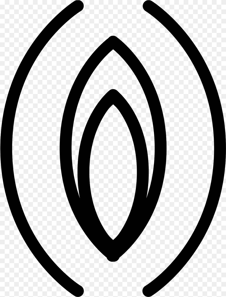 Icon Vagina Icon, Gray Free Png