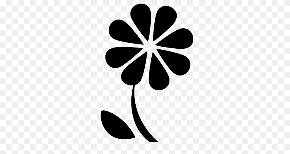 Icon Vectors Flower, Stencil, Plant Free Png Download