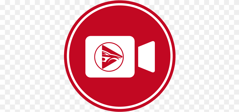 Icon Video Camera With Dealer Creative Play Button Circle, Sign, Symbol, Disk, Logo Free Transparent Png