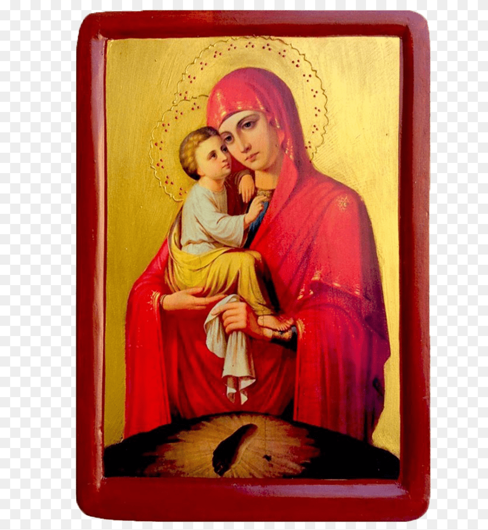 Icon Virgin Mary Quotpochaevskaquot Virgin And Child Painting Christian Art, Portrait, Face, Photography, Head Free Transparent Png