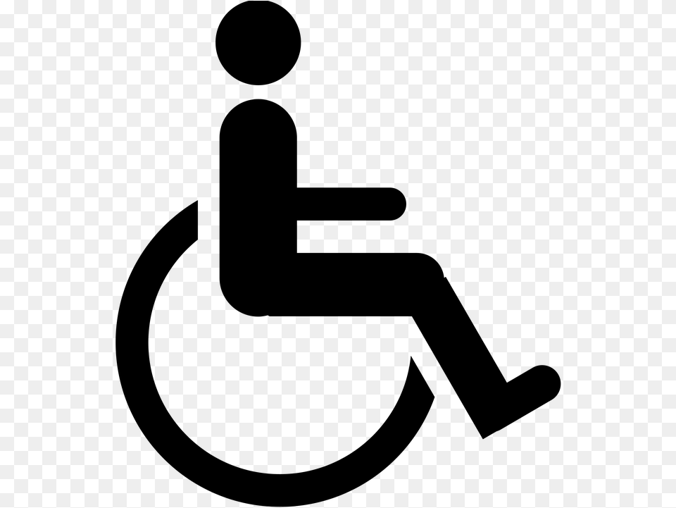 Icon Wheelchair Shield Toilet Disability Americans With Disabilities Act Icon, Gray Free Png