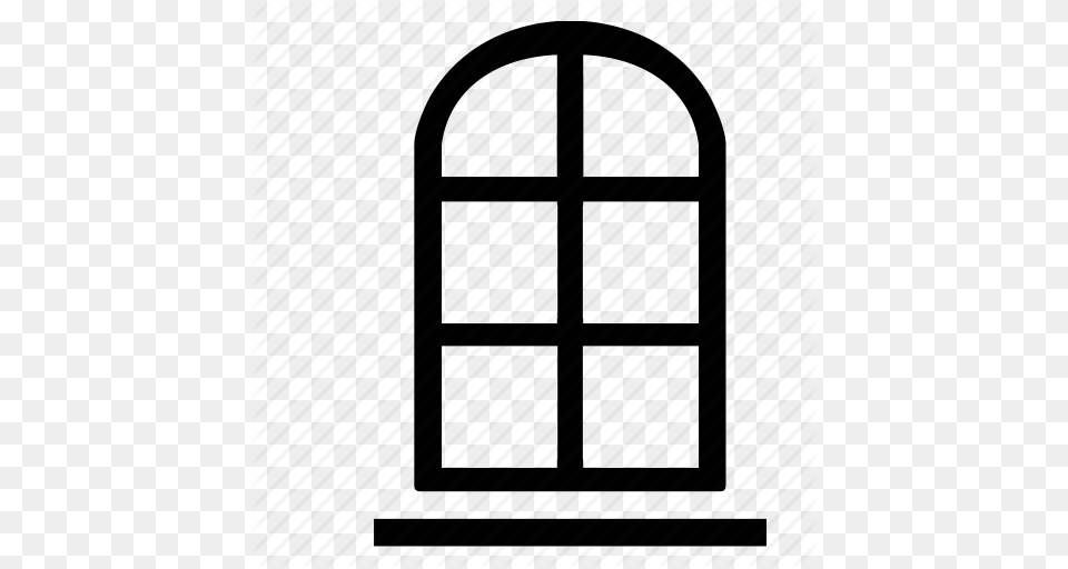 Icon Window Clipart Best Clip Art Black And White Door And Window, Arch, Architecture, Building Free Transparent Png