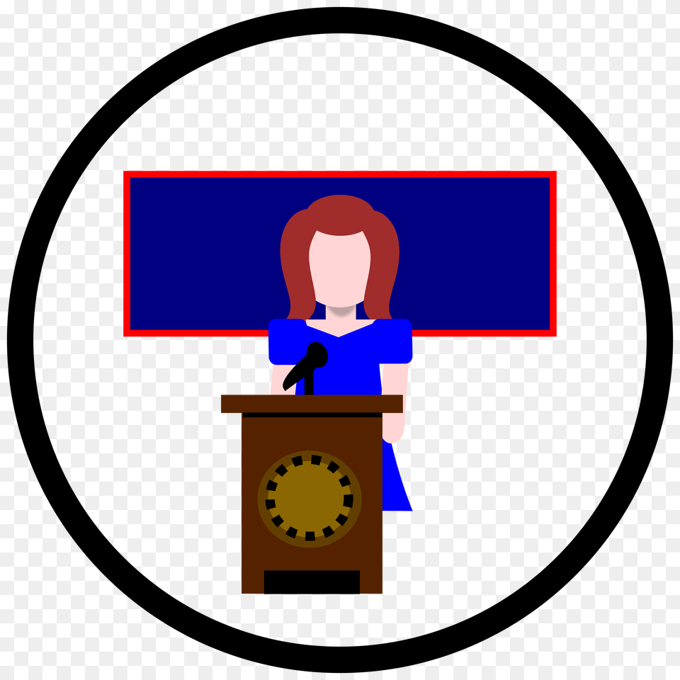 Icon Woman Speaker Icons, Crowd, Person, Audience, Speech Png Image