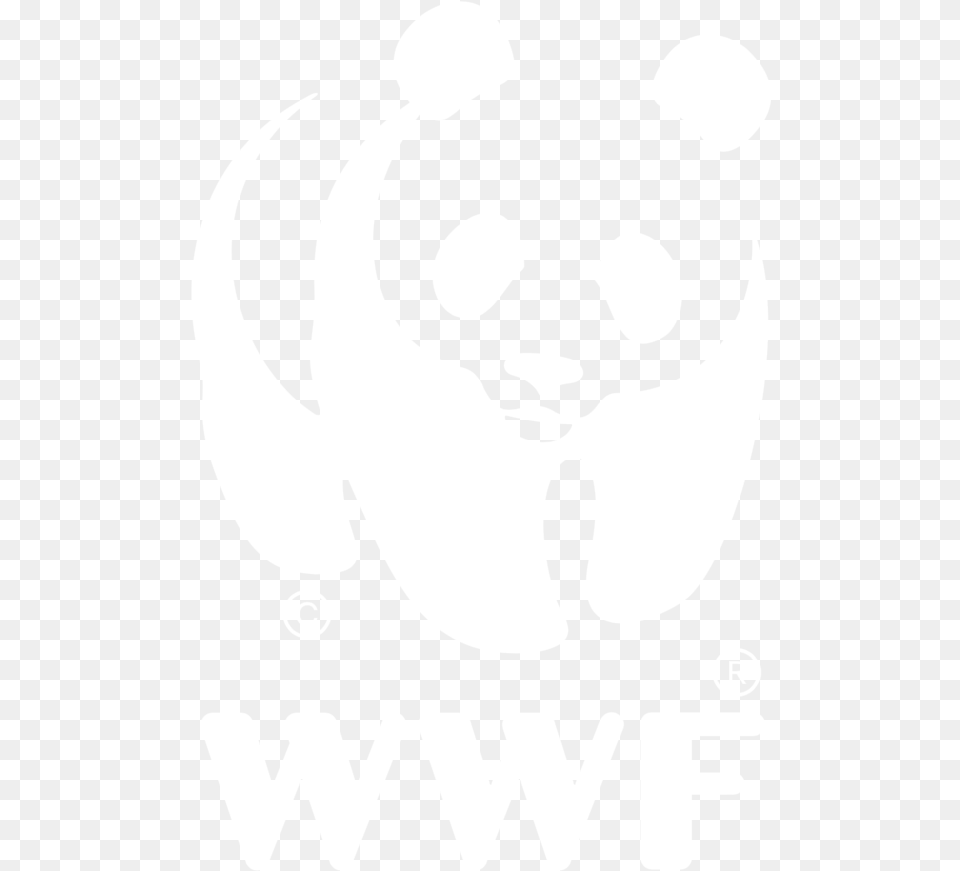 Icon Wwf Logo White Logo, Stencil, Animal, Bear, Mammal Png