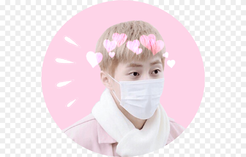 Icon Xiumin Xiuminexo Exo Surgical Mask, Face, Head, Person, Photography Png Image